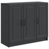 vidaXL Dressoir Zwart 89 x 34,5 x 77 cm Bewerkt hout