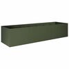 vidaXL Plantenbak Olijfgroen 280 x 80 x 60 cm Koudgewalst staal