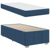 vidaXL Bedframe met matras Blauw 100 x 200 cm Stof