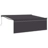 vidaXL Zijde Frame Geel en Wit 350 x 250 cm Polyester met PU-coating