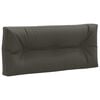vidaXL Pallet Rugkussen VIANEN 100% Polyester Antraciet