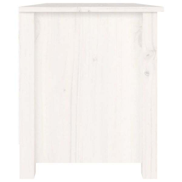 vidaXL Schoenenbank 70x38x45,5 cm massief grenenhout wit