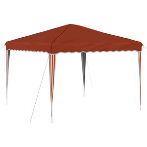 vidaXL Pop-up partytent 288 x 288 x 245 cm Terracotta Oxford Stof