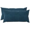 vidaXL Kussen met kussen HEERLEN 2 st Blauw fluweel