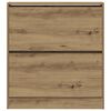 vidaXL Schoenenkast 80x21x87,5 cm bewerkt hout gerookt eikenkleurig