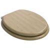 vidaXL Zachte sluit toiletbril Lichte Bamboekleur 44 x 38 cm MDF-plaat