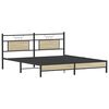 vidaXL Bedframe zonder matras hout sonoma eikenkleurig 183x203 cm