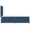 vidaXL LED Box Spring Bed met matras Blauw 80 x 200 cm Stof