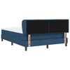 vidaXL Boxspringbed met matras met hoofdeinde Blauw 140 x 190 cm Stof