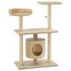 vidaXL Kattenkrabpaal met sisal krabpalen 95 cm beige