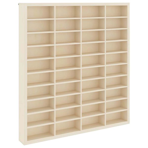 Muurdisplaykast met plank Beige 40 x 4,5 x 43 cm Bewerkt hout