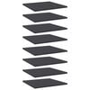 vidaXL Wandschappen 8 st 40x40x1,5 cm bewerkt hout grijs
