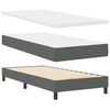 vidaXL Boxspringbed met matras Donkergrijs 80 x 200 cm Stof