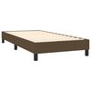 vidaXL Boxspring met matras en LED stof donkerbruin 100x200 cm