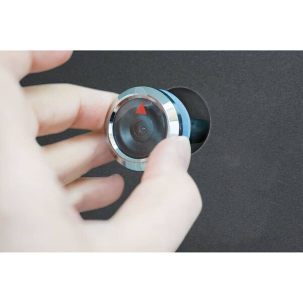 BURG-W&Auml;CHTER Deurbeveiliging kijkgat met camera zwart