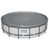 Bestway Zwembadcover &Oslash;4,88 m Rond Polyester Grijs