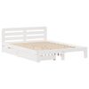 vidaXL Bedframe zonder matras massief grenenhout wit 120x190 cm