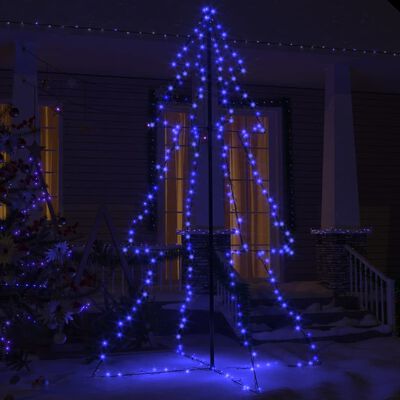 vidaXL Kegelkerstboom 240 LED's binnen en buiten 118x150 cm
