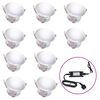 vidaXL Grondlampen 10 st LED koudwit