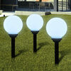 vidaXL Tuinpadlampen 3 st met grondpin LED 20 cm
