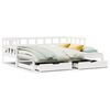 vidaXL Slaapbank met onderschuifbed/lades zonder matras 80x200 cm wit