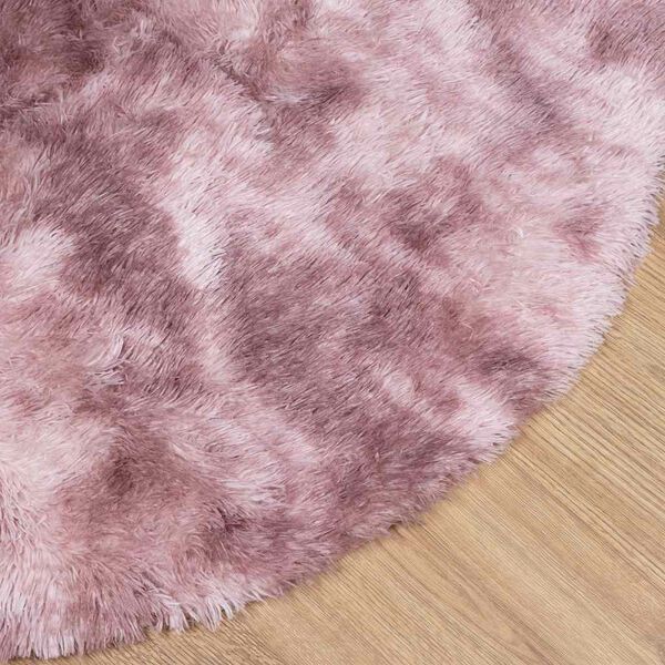 vidaXL Hoogpolig vloerkleed NAVARRA 100x100 cm polyester stoffig roze