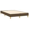 vidaXL Boxspring met matras stof donkerbruin 120x200 cm