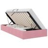 vidaXL Ottoman Bedframe met opslag Roze 100 x 200 cm Fluweel