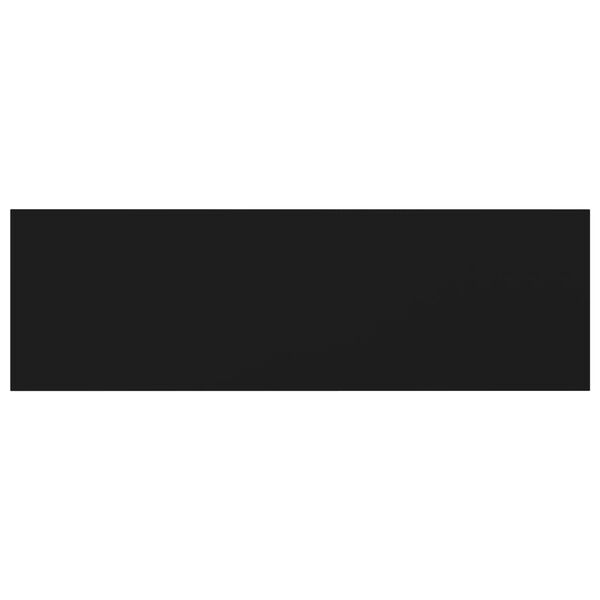 vidaXL Wandschappen 8 st 80x20x1,5 cm spaanplaat zwart