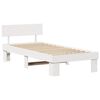vidaXL Bedframe met hoofdeinde Wit 100 x 200 cm Massief grenenhout