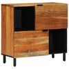 vidaXL Dressoir met plank Bruin 80 x 33 x 75 cm Massief Mango Hout
