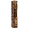 vidaXL Badkamer Kast Gerookt eiken 30 x 35 x 192 cm