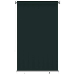 vidaXL Rolgordijn voor buiten 145(B)x230(H) cm HDPE donkergroen