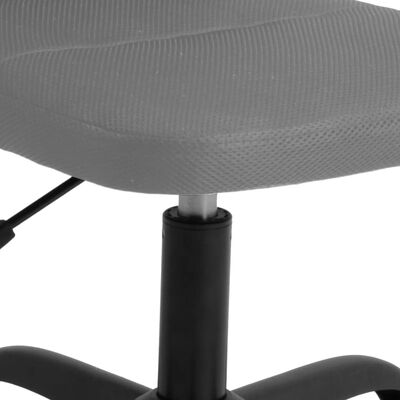 vidaXL Kantoorstoel verstelbare hoogte mesh stof grijs