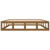 vidaXL Bedframe massief hout honingbruin 120x200 cm