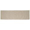 vidaXL Gebied Tapijt Natuurlijk en Wit 60 x 250 cm Jute