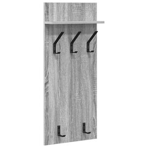 vidaXL Wandgemonteerde kapstok met plank Grijs Sonoma 40 x 10 x 90 cm