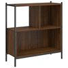 vidaXL Boekenkast 72x28x77,5 cm bewerkt hout bruin eikenkleur