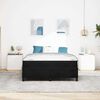 vidaXL Bedframe met matras Zwart 160 x 200 cm Stof