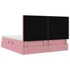 vidaXL Opslag bed met matras met hoofdeinde Roze 180 x 200 cm Fluweel