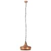 vidaXL Hanglamp industrieel E27 26 cm ijzer en massief hout koperkleur