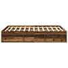 vidaXL Bedframe zonder matras 200x200 cm bewerkt hout oud hout