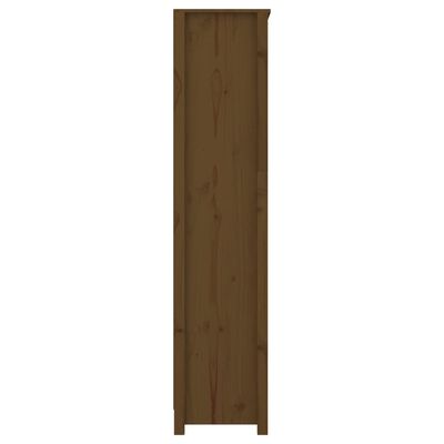 vidaXL Boekenkast 80x35x154 cm massief grenenhout honingbruin