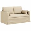 vidaXL Bank Cr&egrave;me 139 x 78 x 80 cm Stof