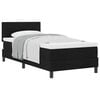 vidaXL Boxspringbed met hoofdeinde Zwart 100 x 200 cm Stof