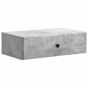 vidaXL Wandmontage Zijtafel Betongrijs 59 x 34,5 x 17 cm Bewerkt hout