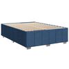 vidaXL Bedframe zonder matras stof blauw 140x190 cm