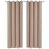 vidaXL Gordijnen met metalen ringen 135 x 245 cm 2 stuks (creme)