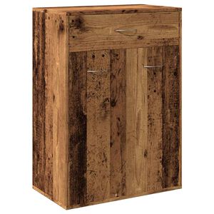 vidaXL Schoenenkast 60x35x84 cm bewerkt hout oud houtkleurig