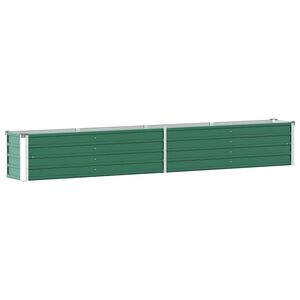 vidaXL Plantenbak verhoogd 320x40x45 cm gegalvaniseerd staal groen